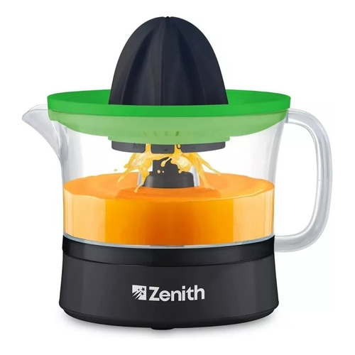 Exprimidor De Jugo Zenith Fresh 500 0,5 L Dual Spin 2 Conos Color Negro