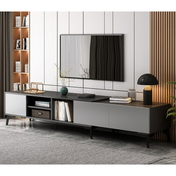 Mueble Mesa Para Tv Moderno Minimalista Escalable 170-220cm