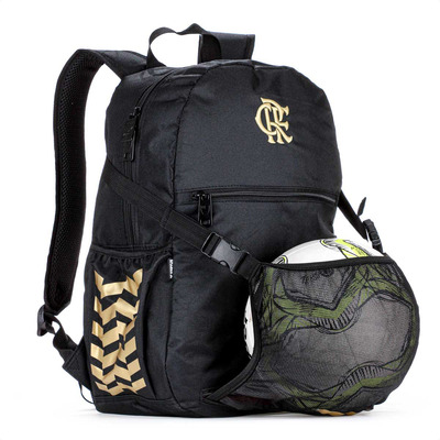 Mochila Esportiva Xeryus Flamengo Porta-bola Preto