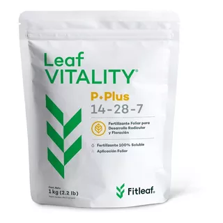 Fertilizante Foliar Leaf Vitality P Plus 14-28-7 De 1 Kg