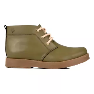 Botas Botitas Mujer Cuero Cordones Clasica Mara Citadina