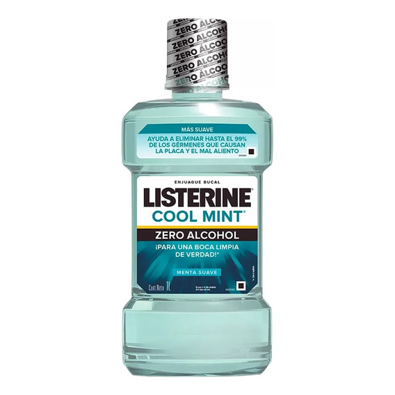 Enjuague Bucal Listerine Cool Mint Zero Alcohol 1 Litro