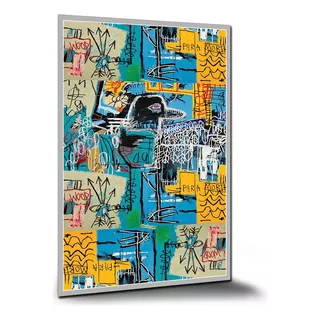 Pôster Pìntura Famosa Basquiat Pôsteres Placa A2 60x42cm B
