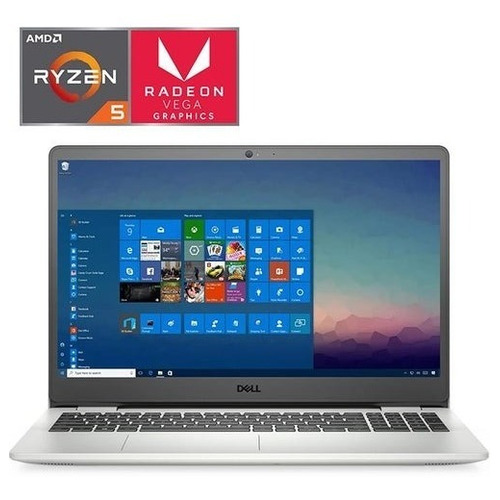 Notebook Dell Inspiron 15 Ryzen 5 Radeon Vega 8 8gb 256ssd Color Gris plata