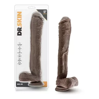 Dr. Skin Mr. Ed 13 Inch Dildo With Suction Cup Chocolate