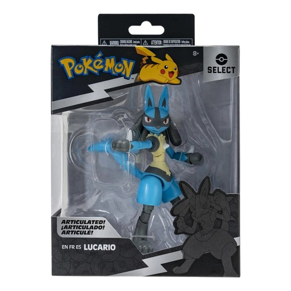 Figura Pokemon Lucario Articulada Collector 15cm Original