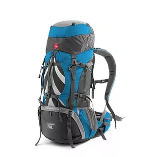 Mochila Senderismo70l - Azul/gris