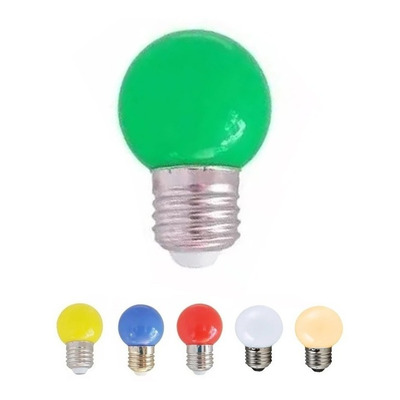 Lampara Gota Led 1w Color Foco Deco Guirnaldas Colores 