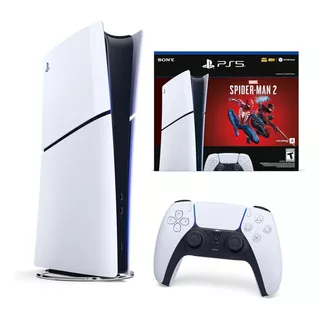 Console Sony Playstation 5 Slim Digital 1tb Bundle Spider Man Branco