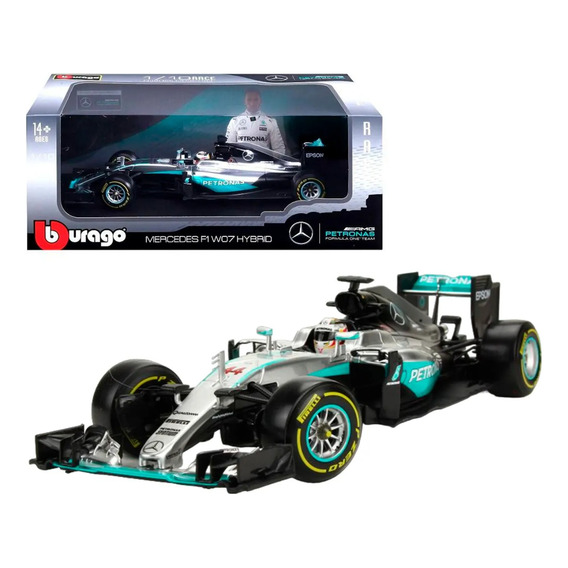 Mercedes F1 Wo7 Hybrid Auro Carrera Burago 1:18 Febo