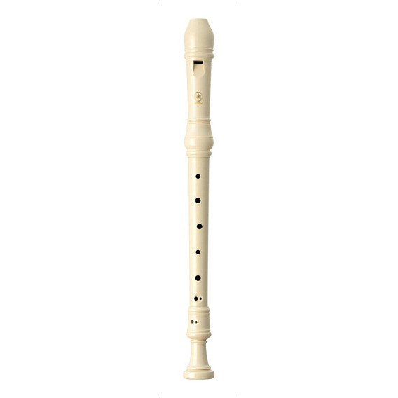 Flauta contralto Yamaha Baroque Yra 28 B, color crema