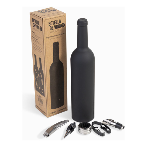 Botella De Vino Setx5 Piezas Ambiente Gourmet