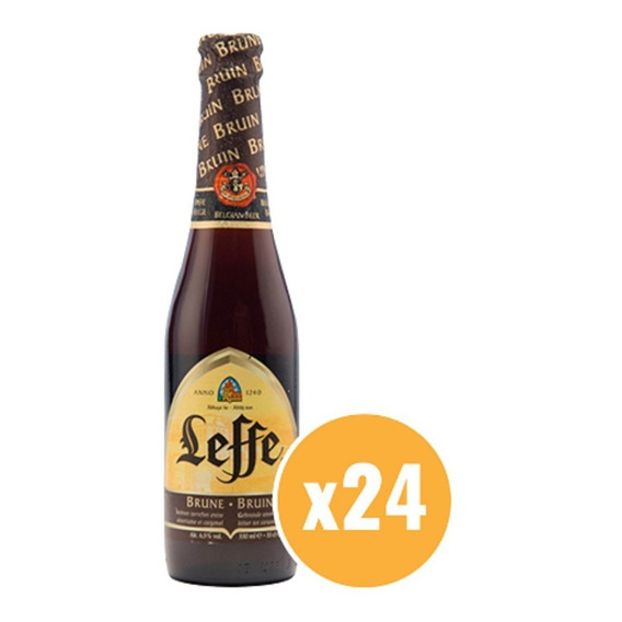 Cerveza Leffe Brune 330 Ml X24