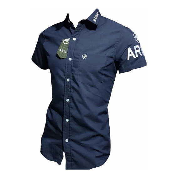 Camisas Ariat Caballero Manga Corta Logo Bordado