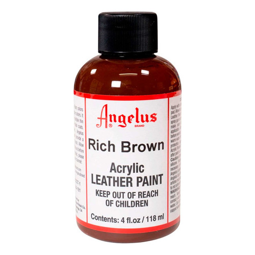 Pintura Acrílica Angelus 4 Oz ( 1 Pieza ) Color Rich Brown