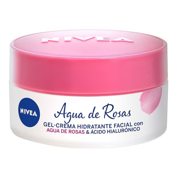 Gel Crema Facial Nivea Agua Rosas Con Ácido Hialurónico 50ml Tipo de piel Todos