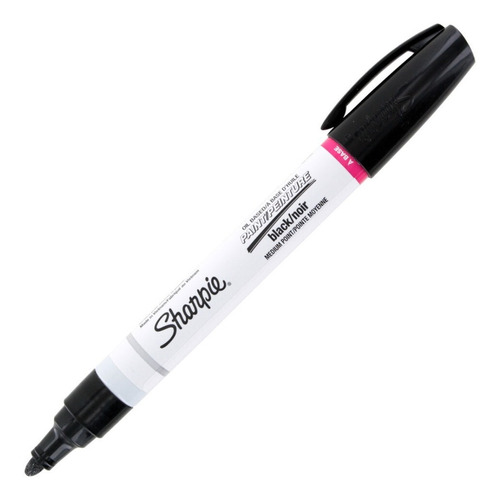 Marcador Permanente Sharpie Paint Negro 3 Mm Punta Bala 12pz