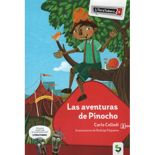 Las Aventuras De Pinocho - Literatubers, De Collodi, Carlo. Editorial Camino Al Sur, Tapa Blanda En Español, 2018