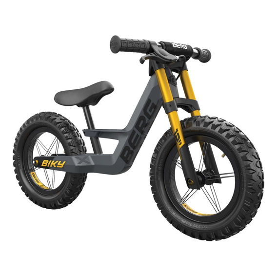 Bicicleta De Balance Con Freno Biky Cross Gris