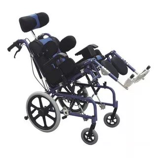 Silla De Ruedas Mobicare Pca Aluminio Llanta Semi-automática Color Negro