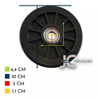 Roldanas 100mm Aparelho De Academia Com Rolamento 5 Unid