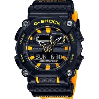 Relógio Casio G-shock Masculino Heavy Duty Ga-900a-1a9dr Cor Da Correia Amarelo