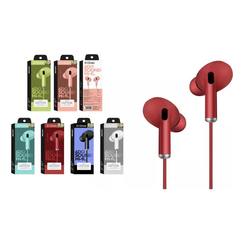 Manos Libres Audífonos Auriculares Música Control Volumen Color Diseño