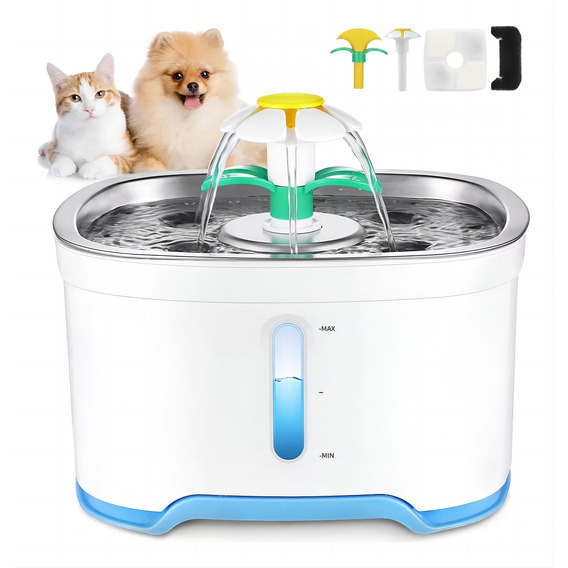 Bebedero Automático Para Perros Y Gatos Fuente 2.5l