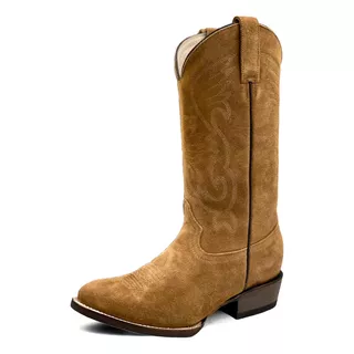 Botas Pistolero Gamuza Tan Lady Oval