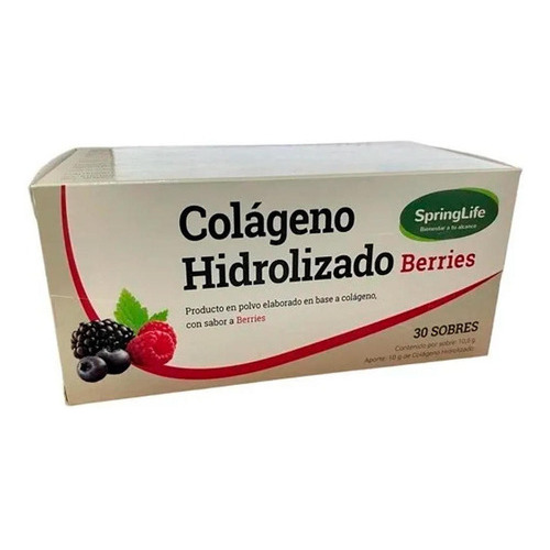 Colageno Hidrolizado Springlife Sabor Berries 30 Sobres