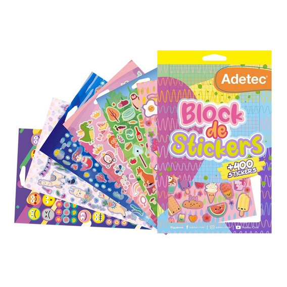 Block De Stickers Niño/niña +400 Stickers - 820