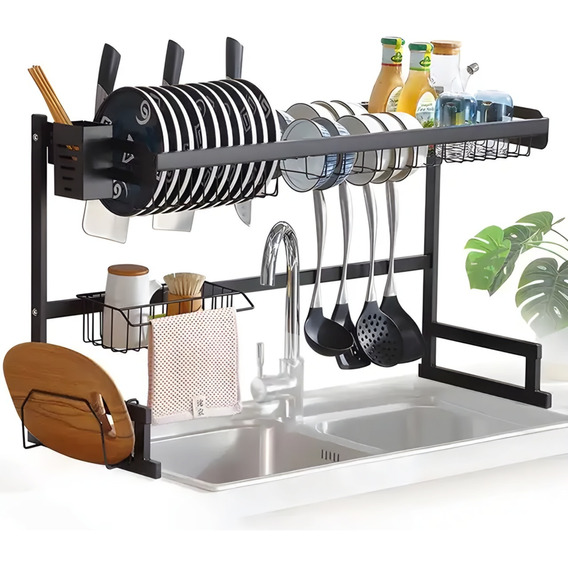 Organizador De Platos Escurridor De 85cm Acero Inoxidable