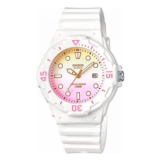 Reloj Para Mujer Casio Lrw200h-4e2vdr Blanco