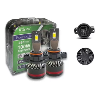 Kit 2 Foco Led H16 Hid Led Csp Nitrogeno Canbus 200w Fija