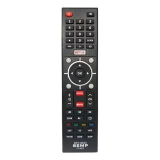 Controle Remoto Tv Semp Ct6810 Sky-9043 L32s3900s Nefflix