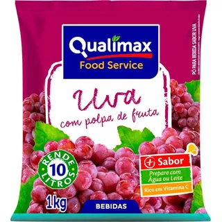 Refresco Solúvel Instantâneo Sabor Uva 10l Qualimax