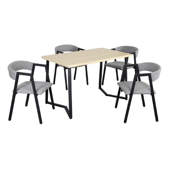 Sillas Juego De Comedor Con Mesa Cocina Cafeteria 4 Personas