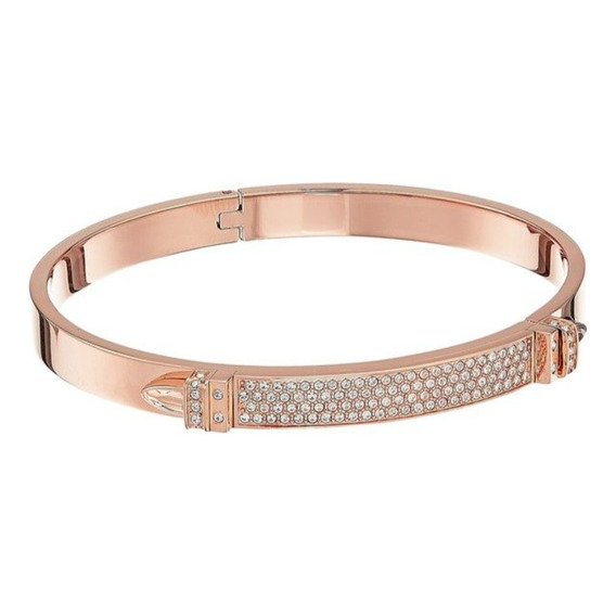  Brazalete Swarovski  Dinastic Baño De Oro Rosa Talla S