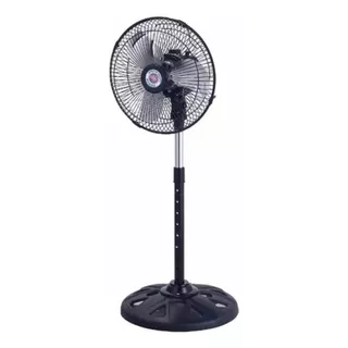 Ventilador 3 En 1 Suzika Sz-ven5005 Negro Con 3 Palas Color  Plateado De  Aluminio, 10  De Diámetro 220 v