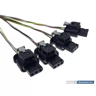 X4 Plug Conector P/ Sensor Estacionamento Jetta Amarok Taos