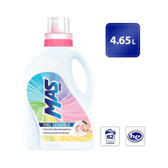Detergente Líquido Mas Bebé 4.65l