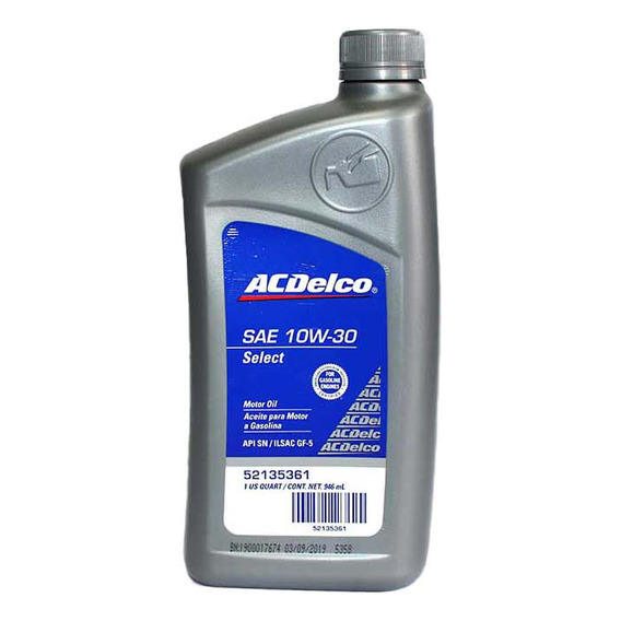 Aceite De Motor - Acdelco Acdelco 52135361u