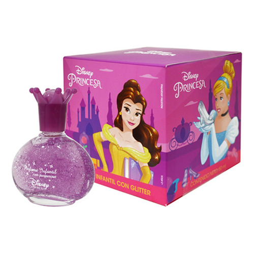 Perfume Infantil Con Glitter X 50 Ml - Princesas Disney