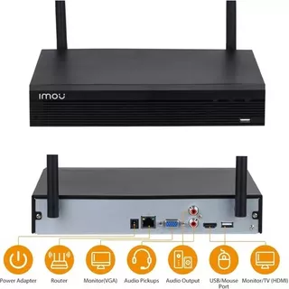 Imou Nvr Para Câmera De Segurança Ip Wifi De 8 Canais