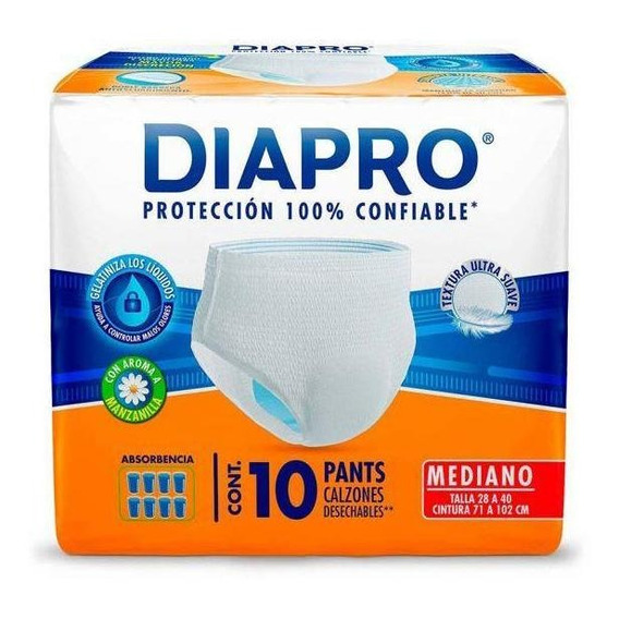 Diapro Pants Med 10´s Talla Mediano