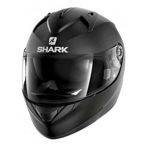 Casco para moto integral Shark Ridill  black mat  blank mat talla L 