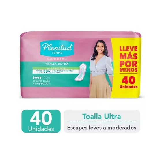 Toalla Plenitud Ultra Femme Maxi 120 Unidades 