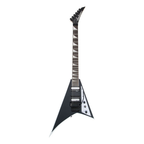 Guitarra eléctrica Jackson JS Series Rhoads JS32 de álamo black with white bevels brillante con diapasón de amaranto