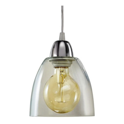 Colgante 3 Luces Vidrio Transparente Vintage 15cm Apto Led