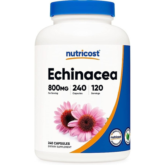 Original Nutricost Echinacea Equinacea 800 Mg 240cap 120 Ser